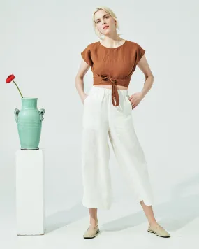 Maxi WELS wide leg linen pants (SS24)