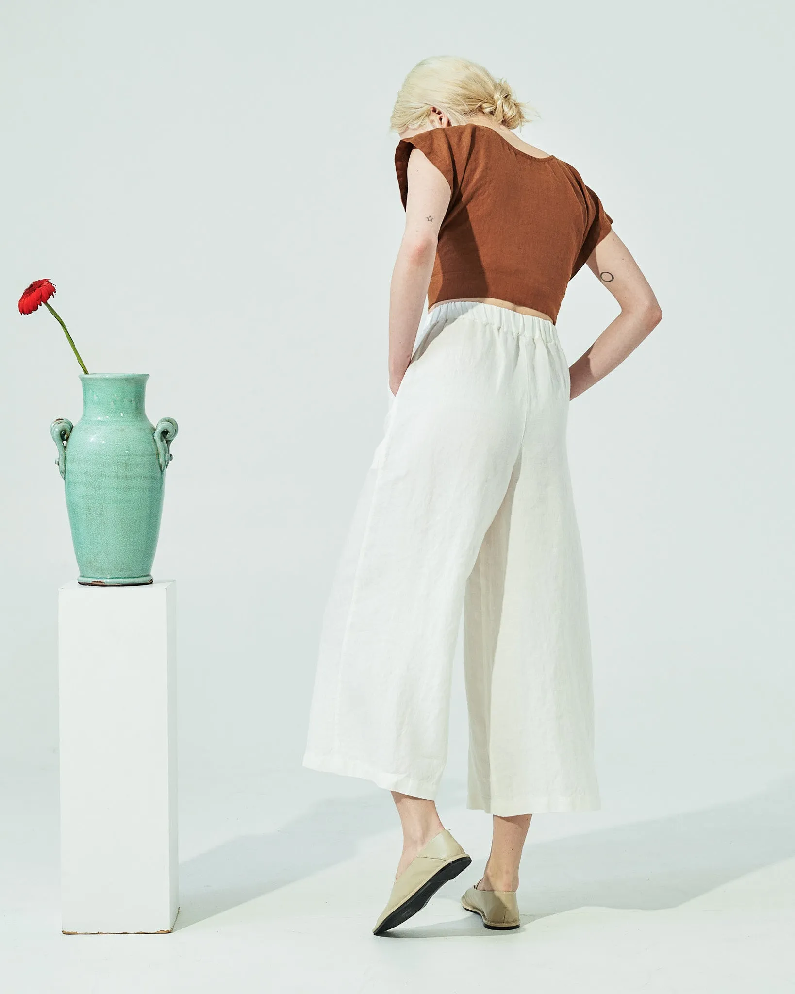 Maxi WELS wide leg linen pants (SS24)