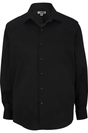 Men's Spread Collar Dress Shirt - Black