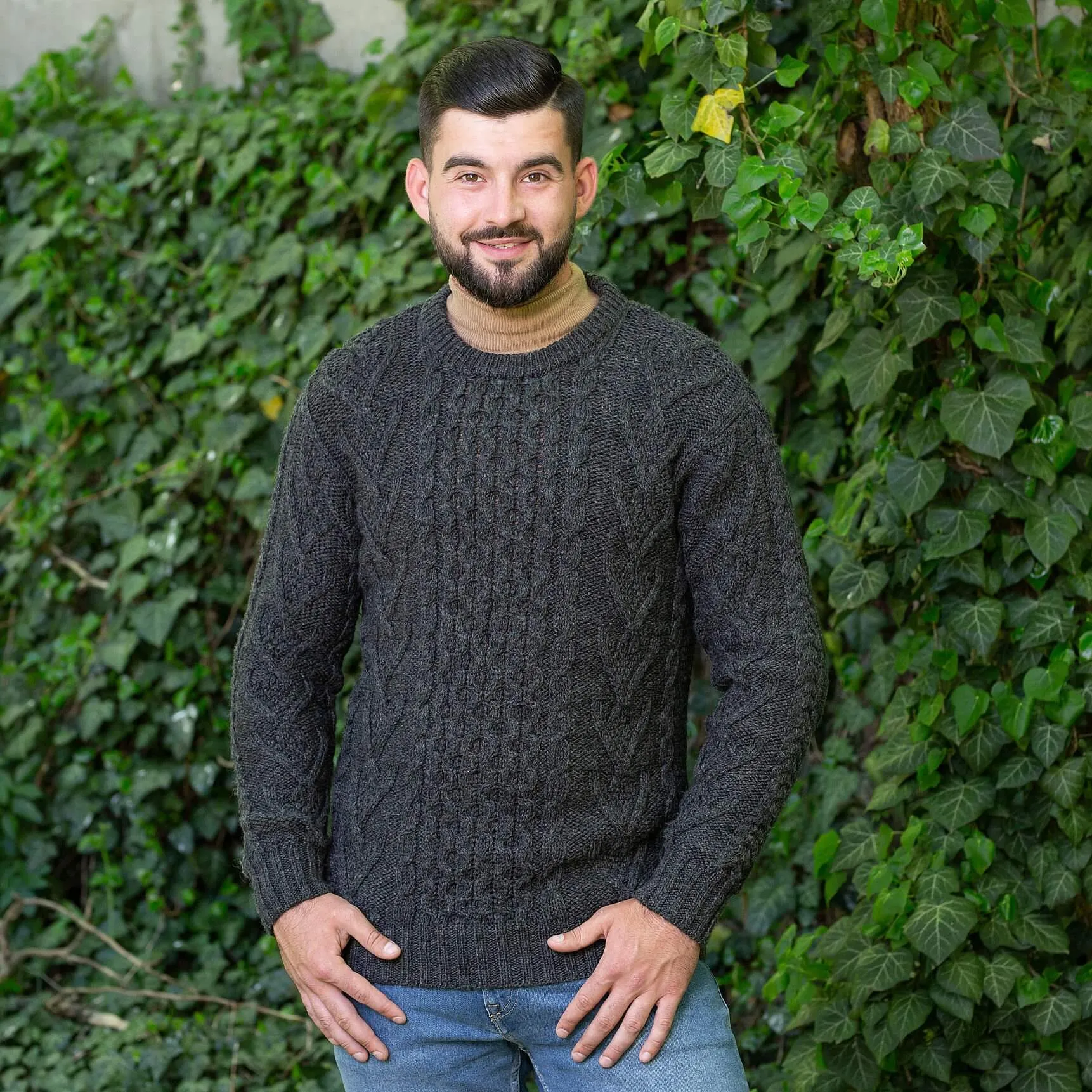 Men's Traditional Irish Aran Sweater