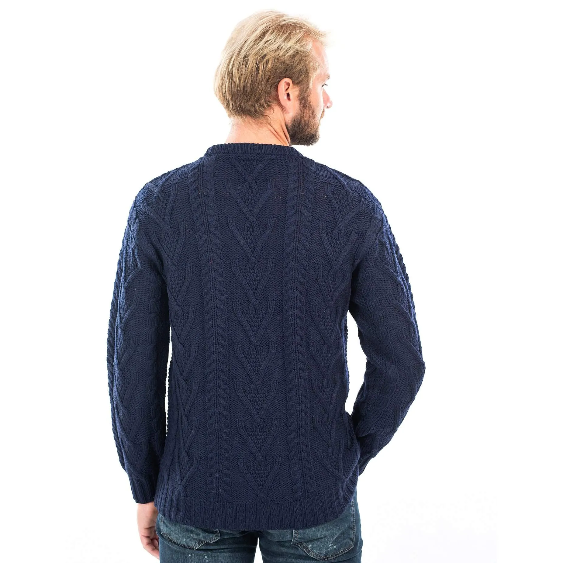 Men's Traditional Irish Aran Sweater