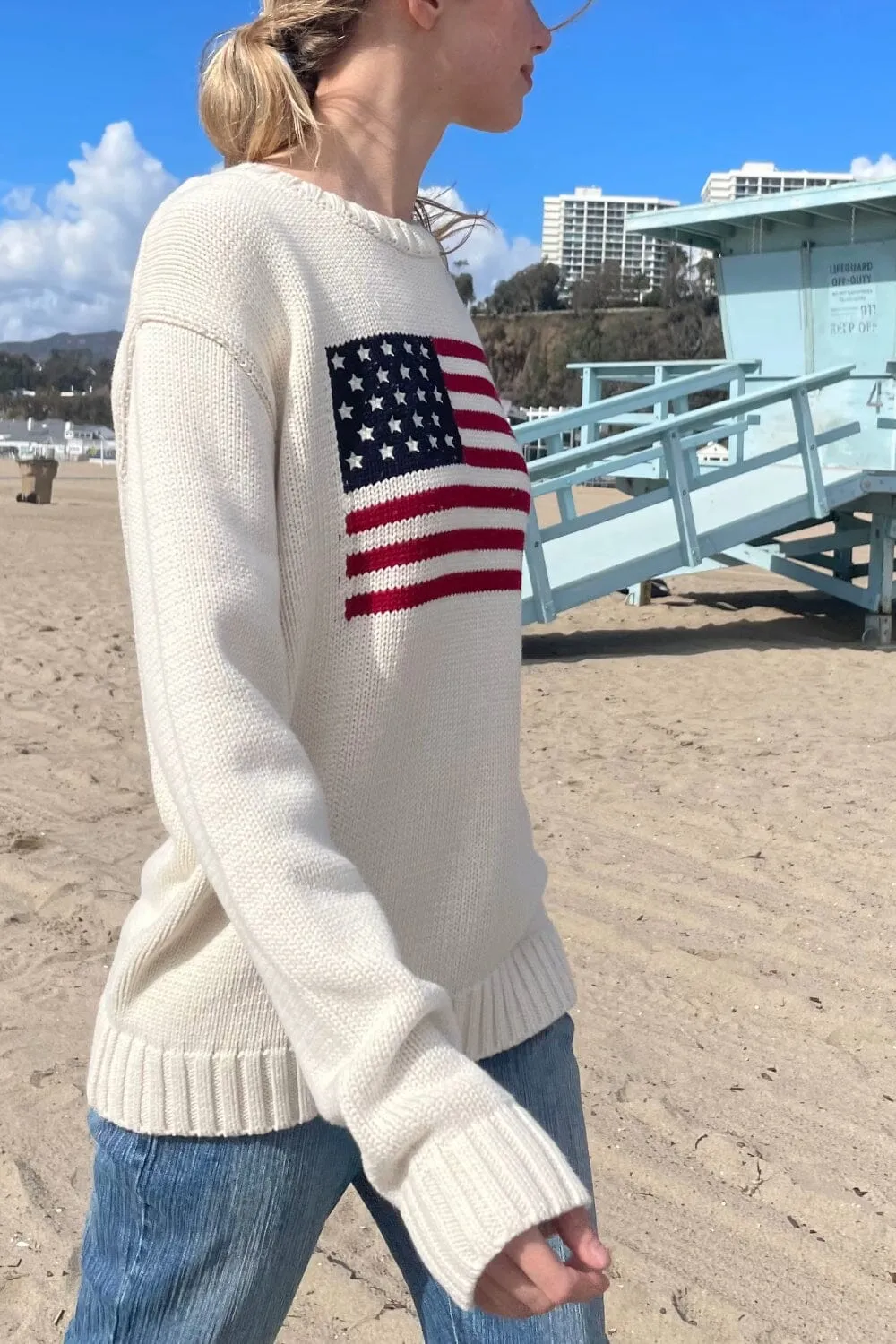 Nico American Flag Sweater