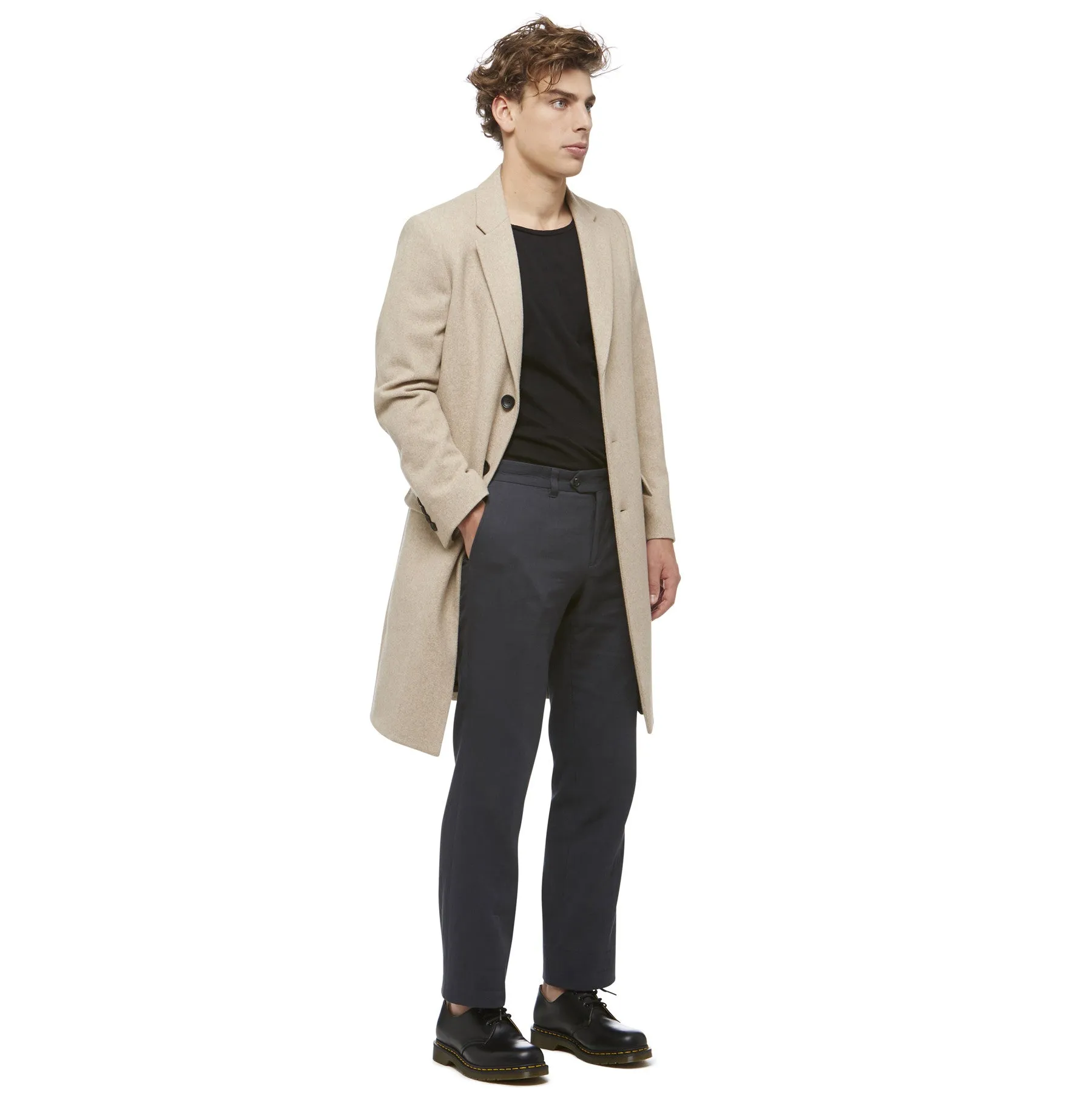 Oatmeal Wool Overcoat