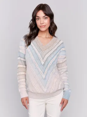 Ombre Open Stitch Sweater