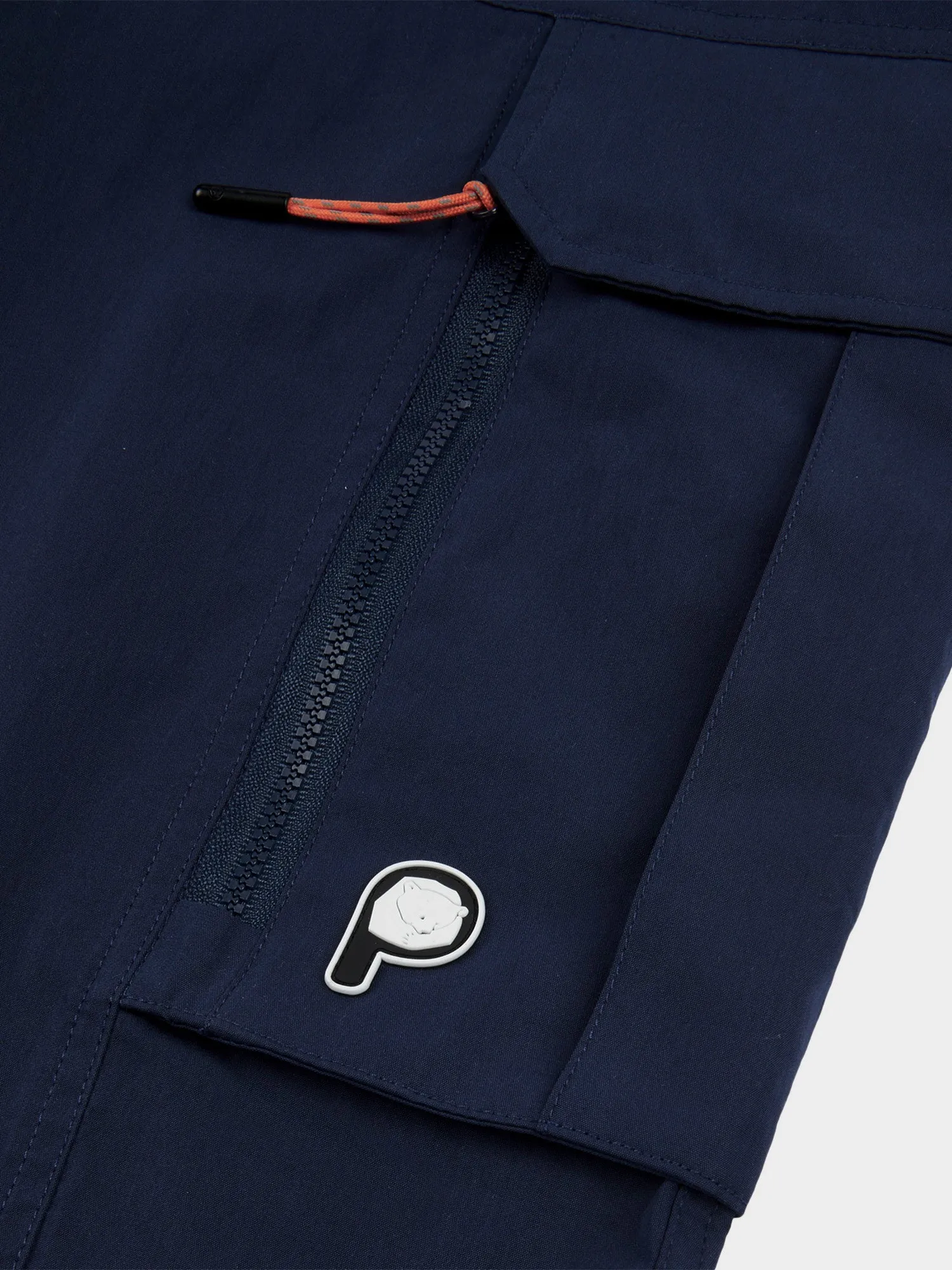 P Bear Water Resistant Cargo Pants in Navy Blue