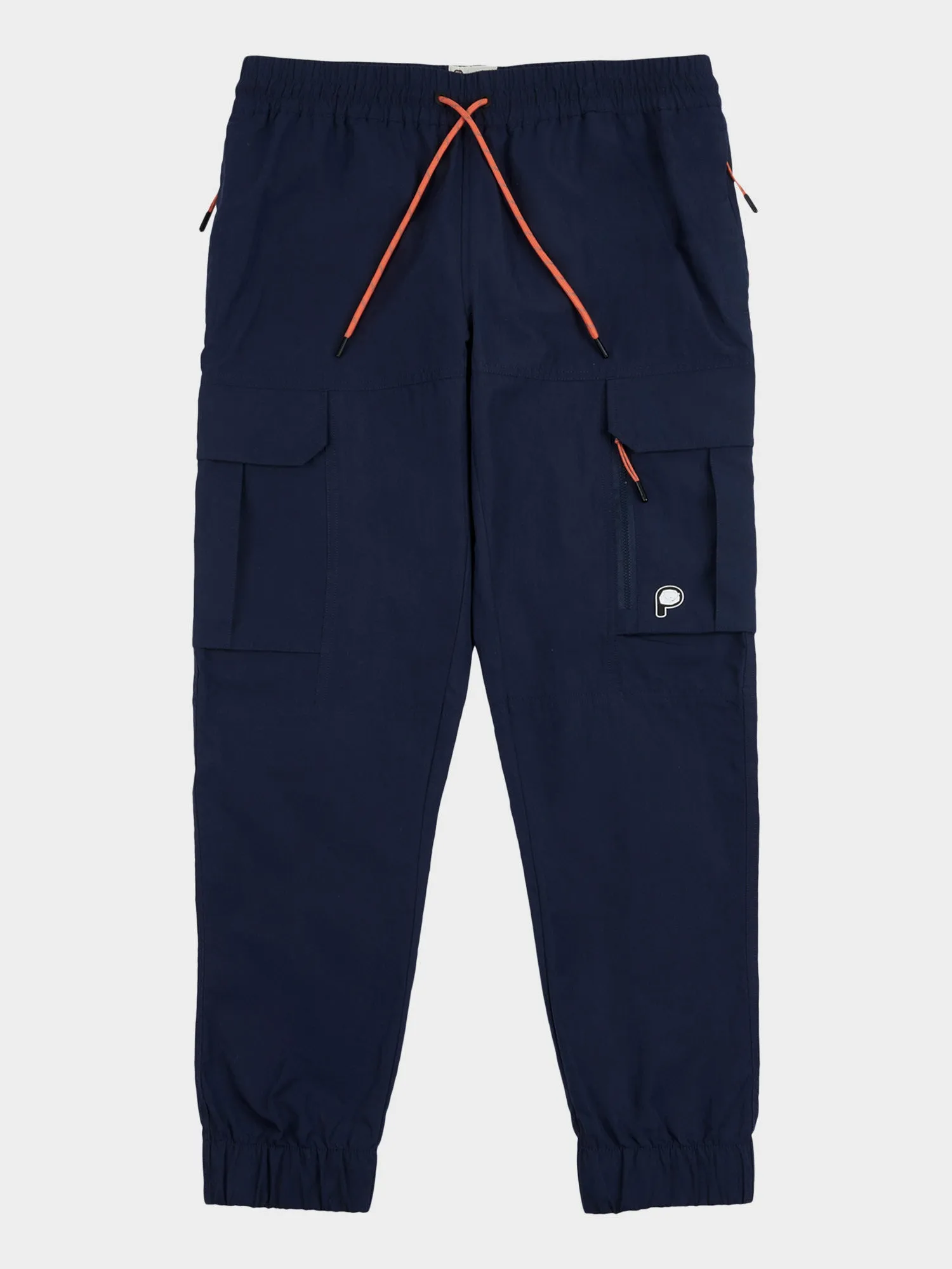 P Bear Water Resistant Cargo Pants in Navy Blue