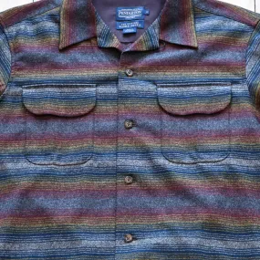 Pendleton Men's Board Shirt Brown Multi Ombre Stripe