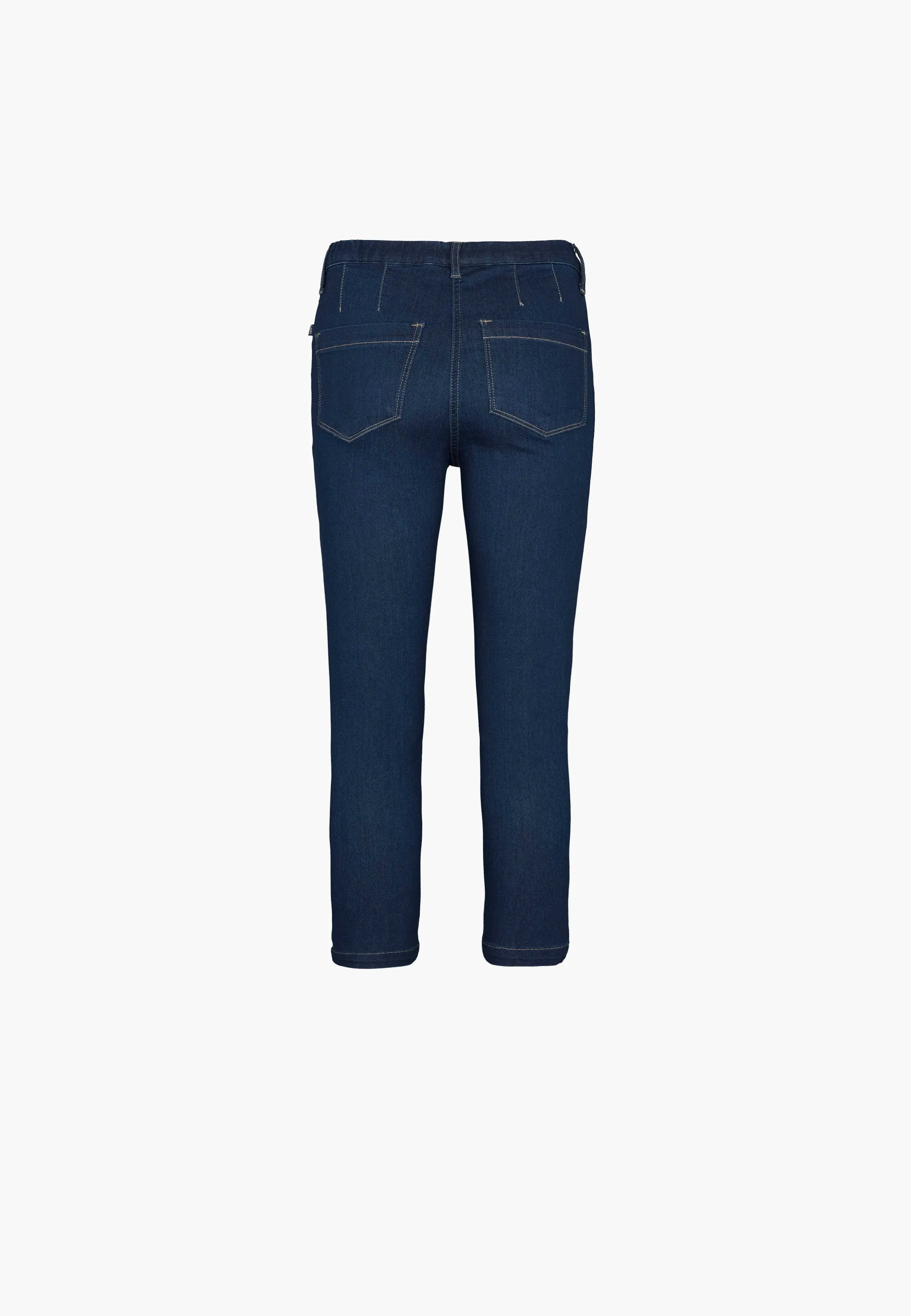 Piper Regular Crop - Dark Blue Denim