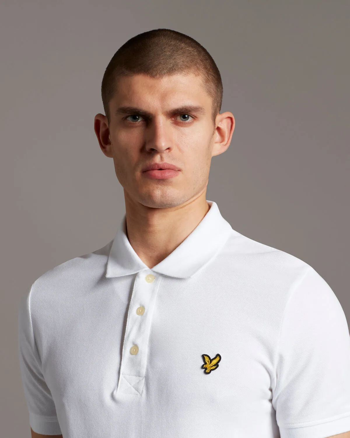 Plain Polo Shirt - White