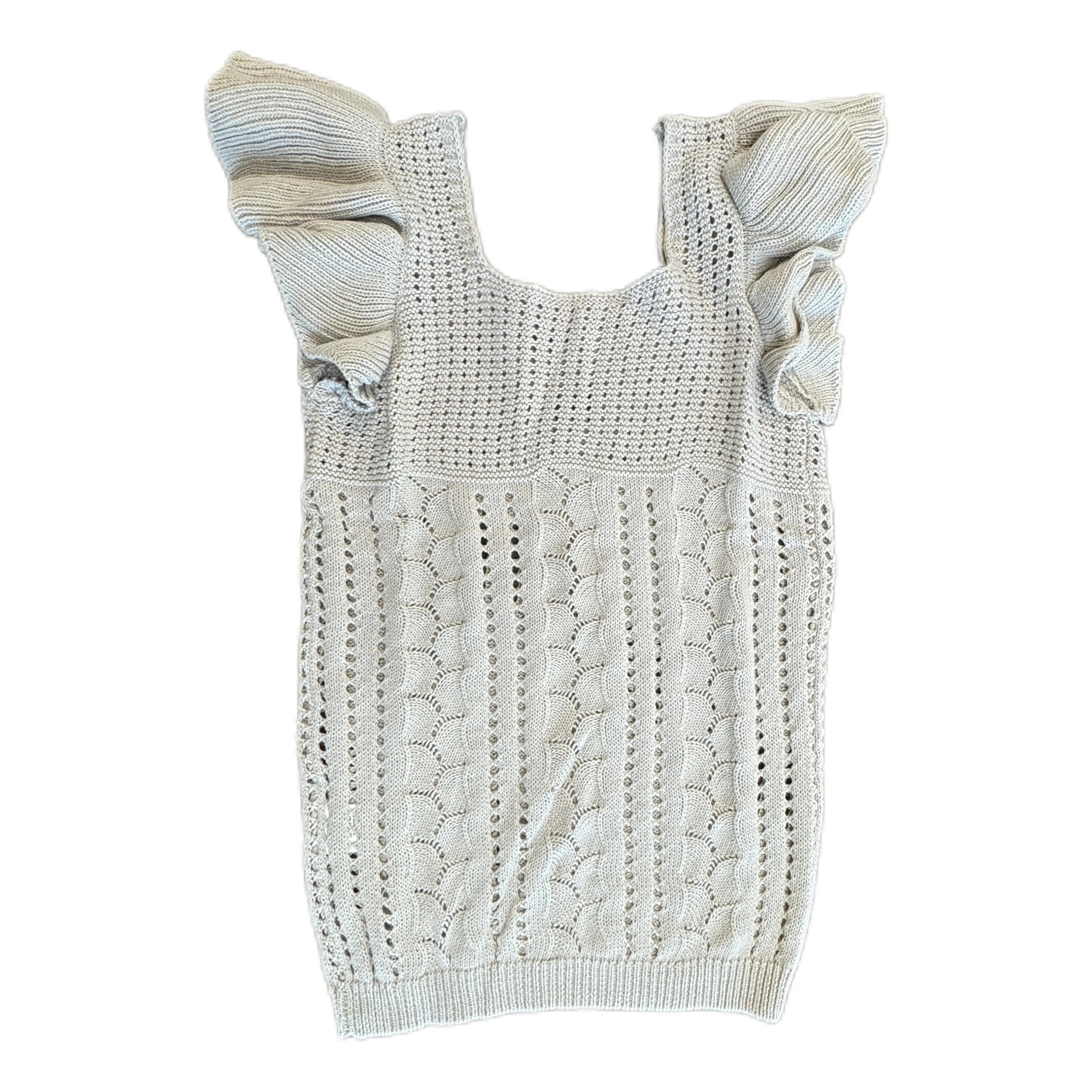 Pointelle Knit Sweater Top