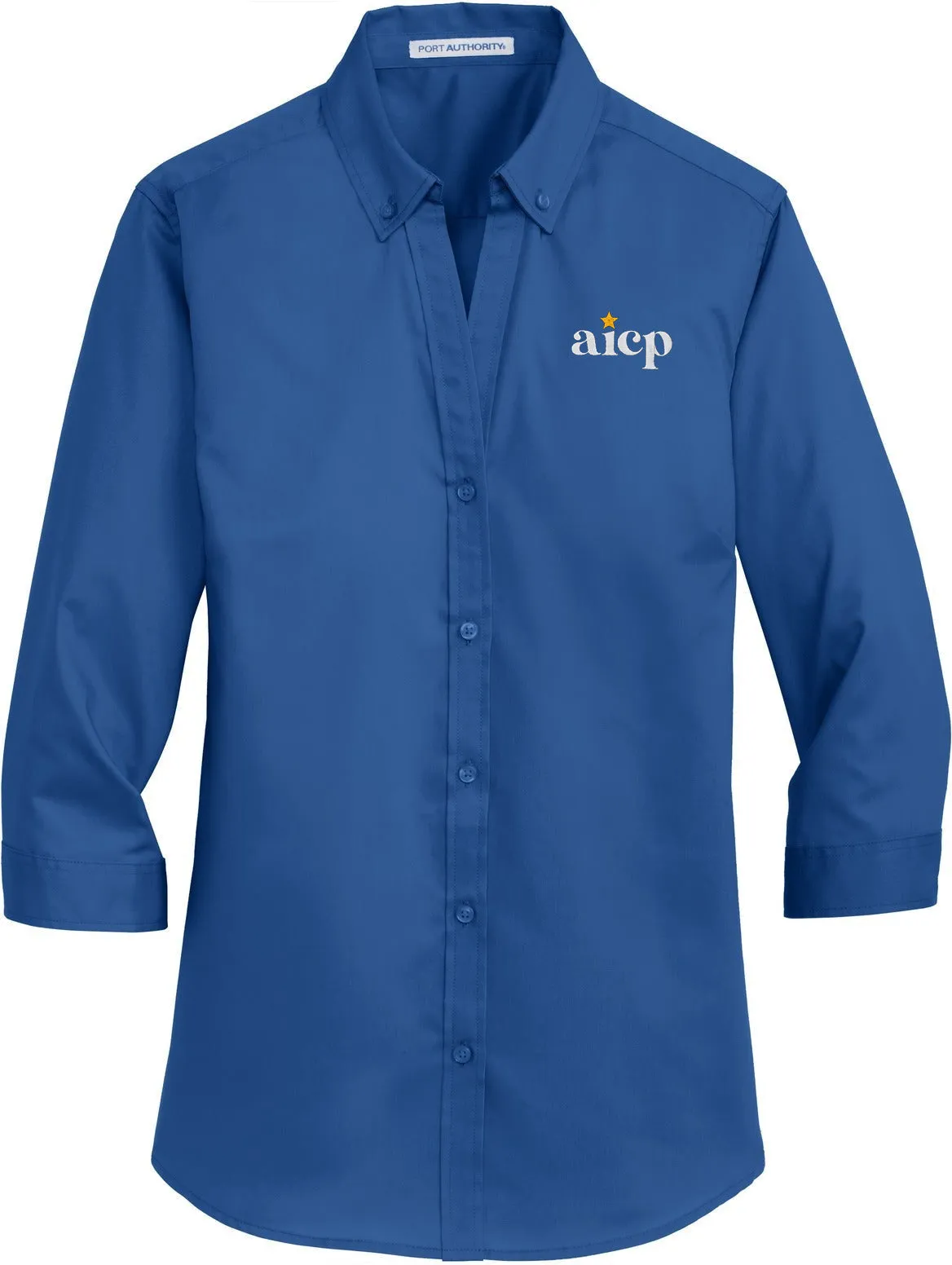 Port Authority Ladies 3/4 Sleeve SuperPro Twill Shirt