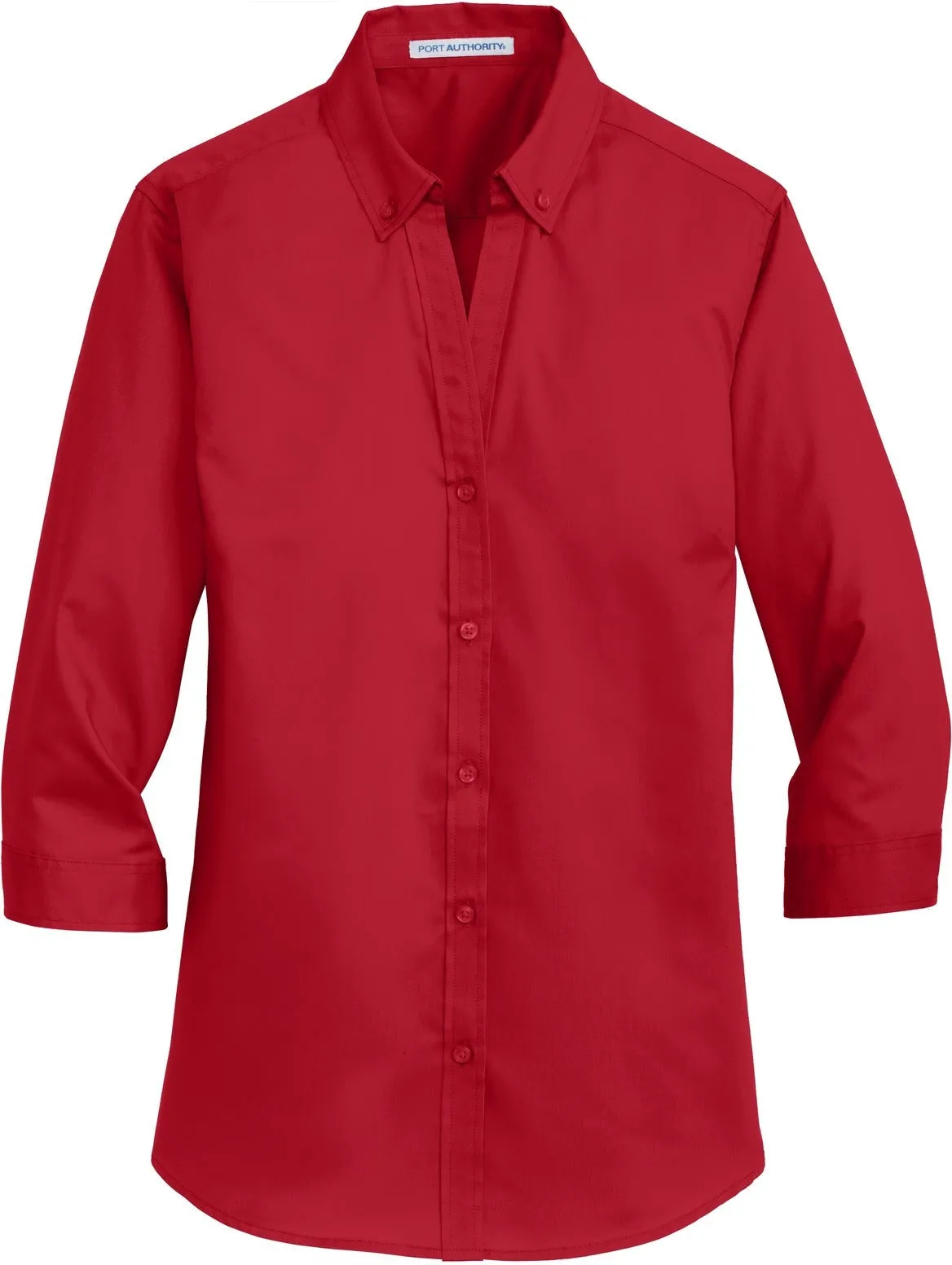 Port Authority Ladies 3/4 Sleeve SuperPro Twill Shirt