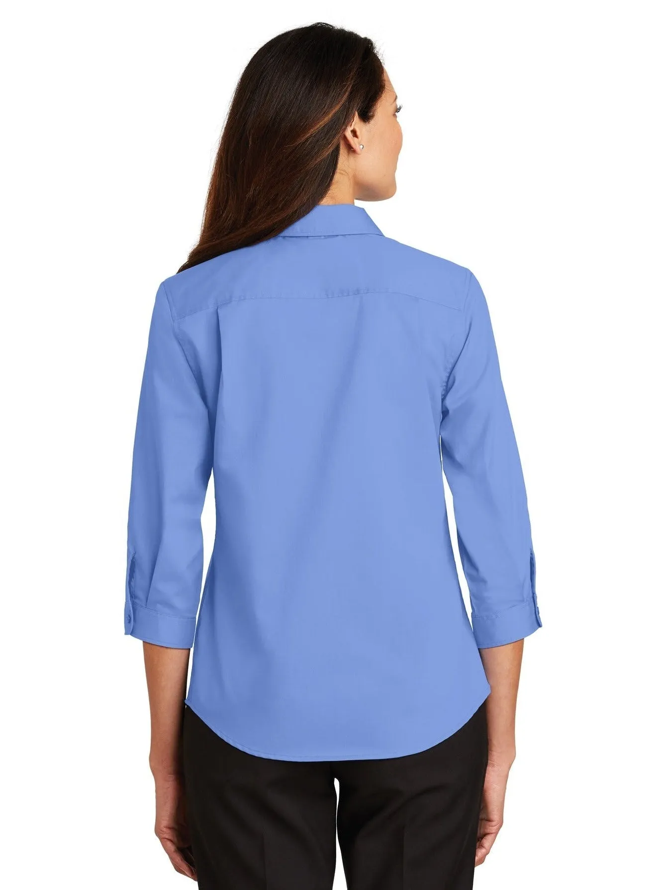 Port Authority Ladies 3/4 Sleeve SuperPro Twill Shirt