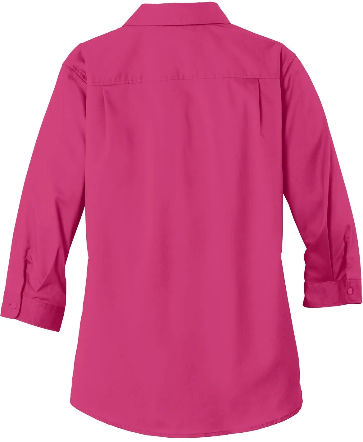 Port Authority Ladies 3/4 Sleeve SuperPro Twill Shirt