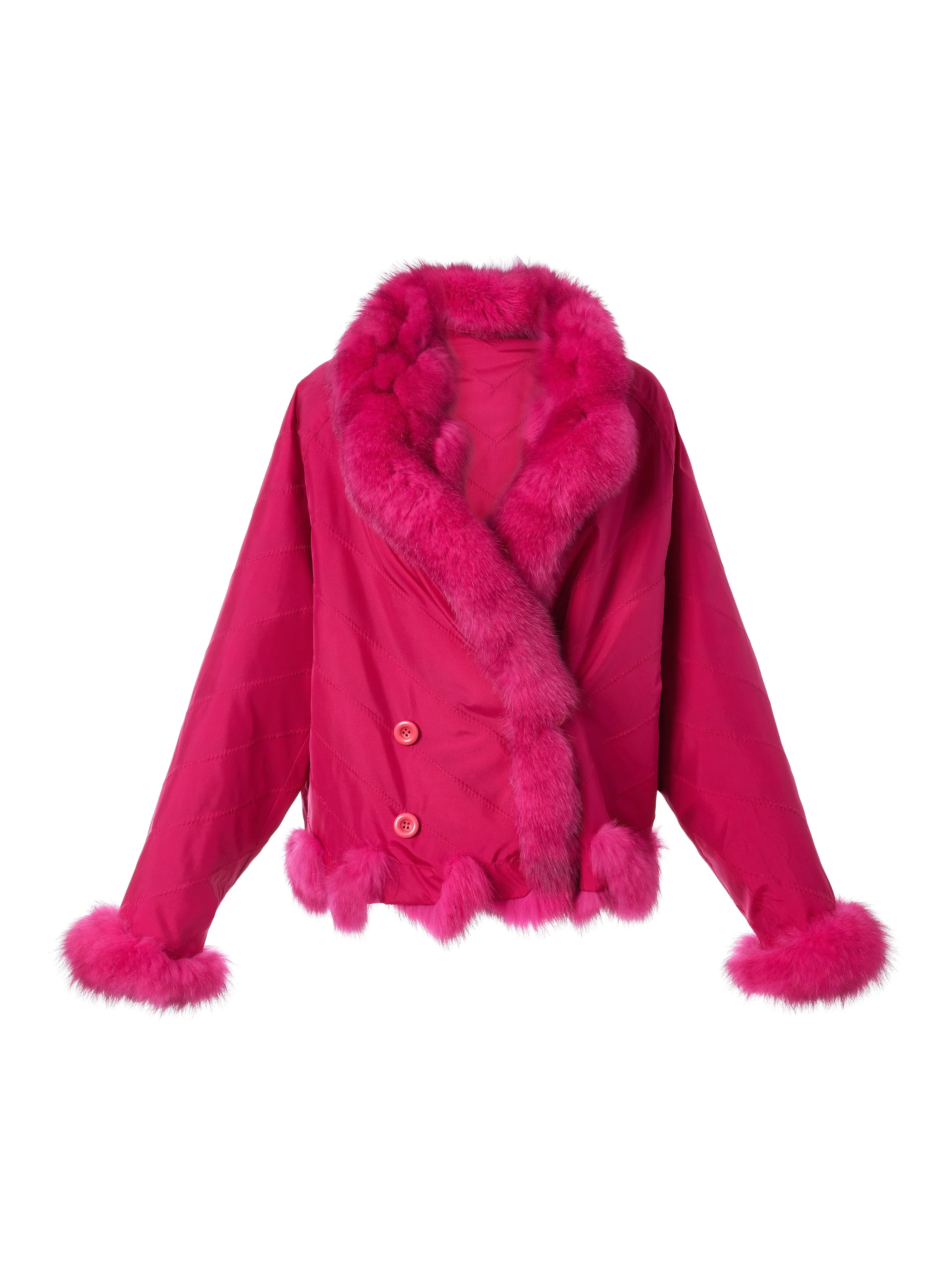 Reversible Bomber in Hot Pink