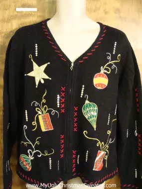 Ridiculous Ornaments 2sided Funny Christmas Sweater