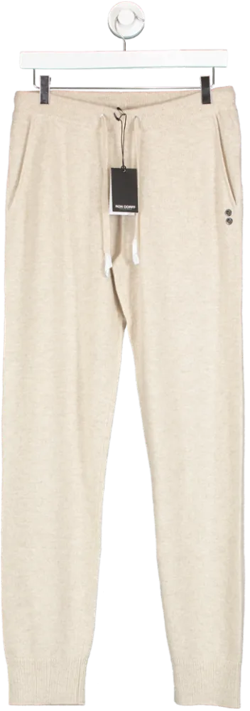 Ron Dorff Beige Cashmere Pants M