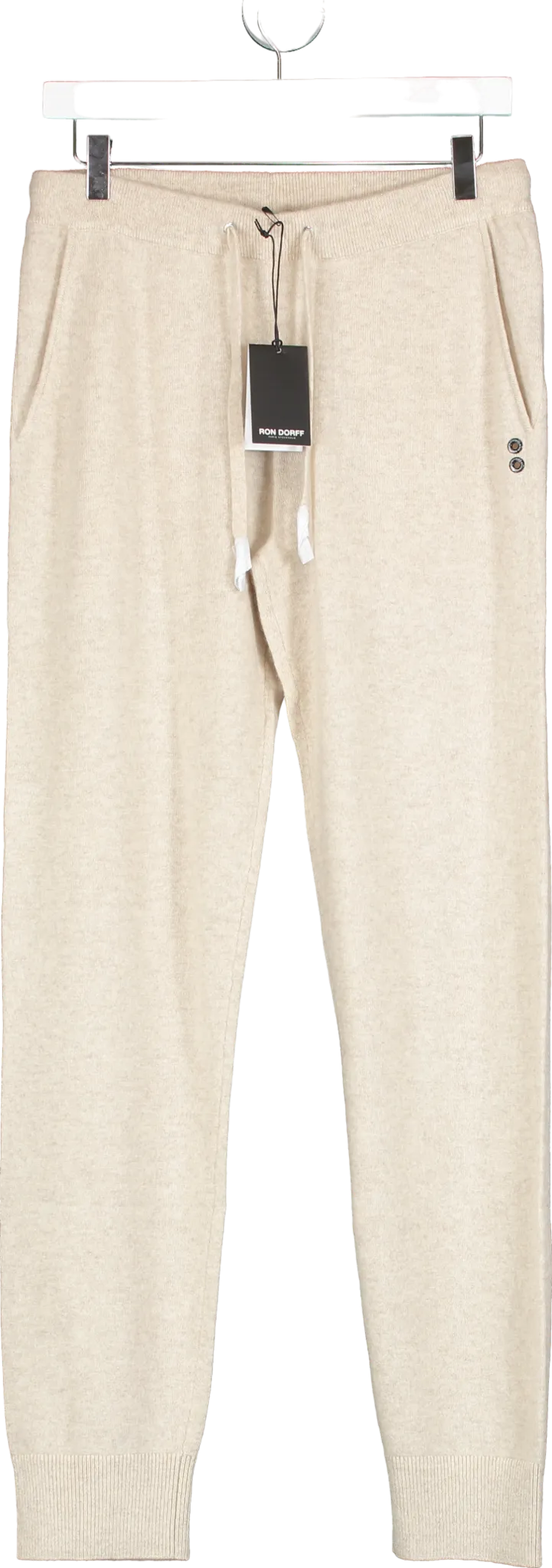 Ron Dorff Beige Cashmere Pants M