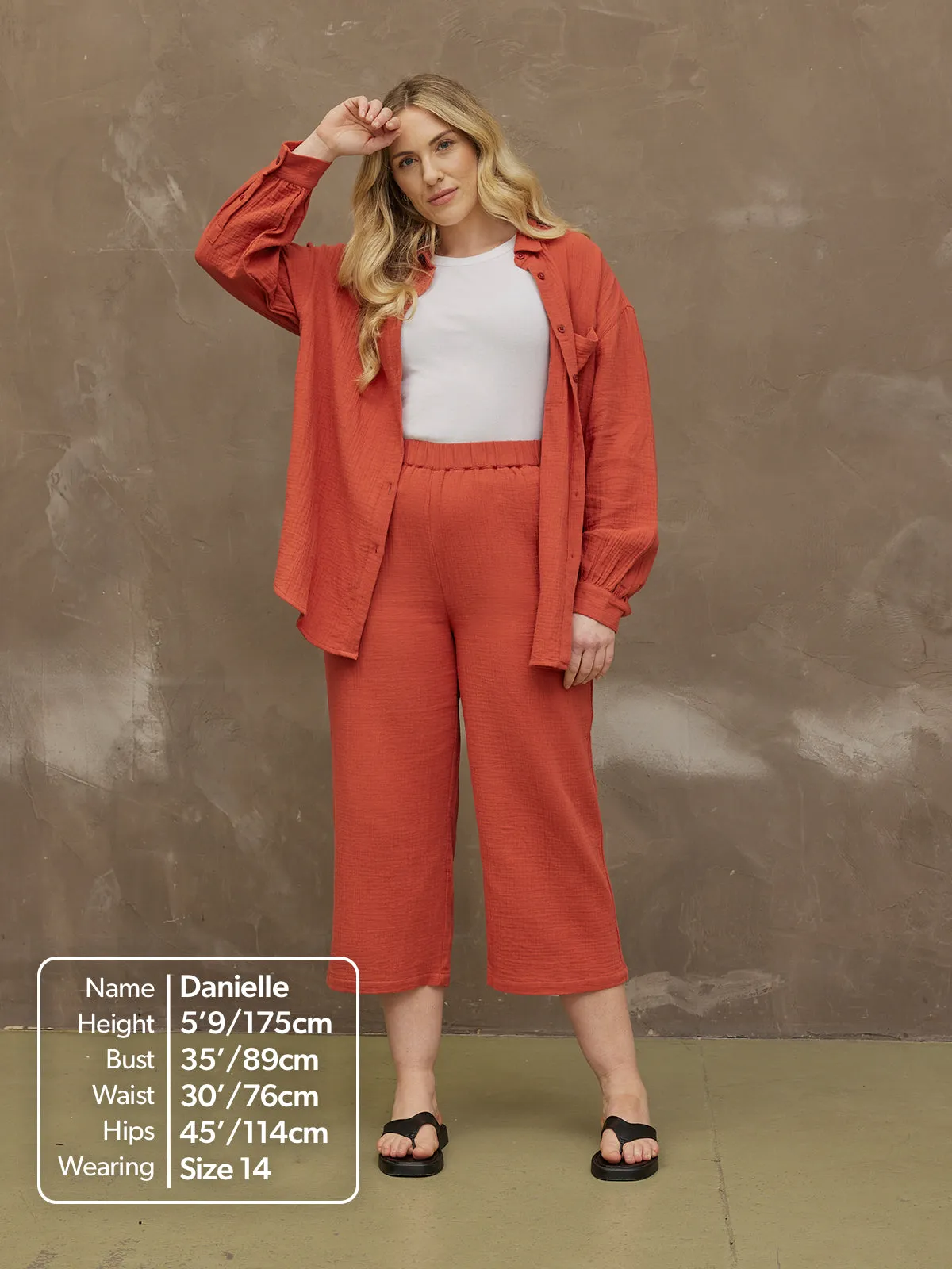 Shirt & Culottes Bundle - Deborah & Maisie - Rust