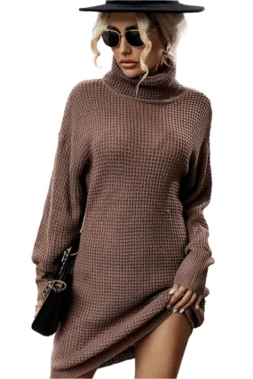 Snuggle Bliss Midi Sweater - Brown