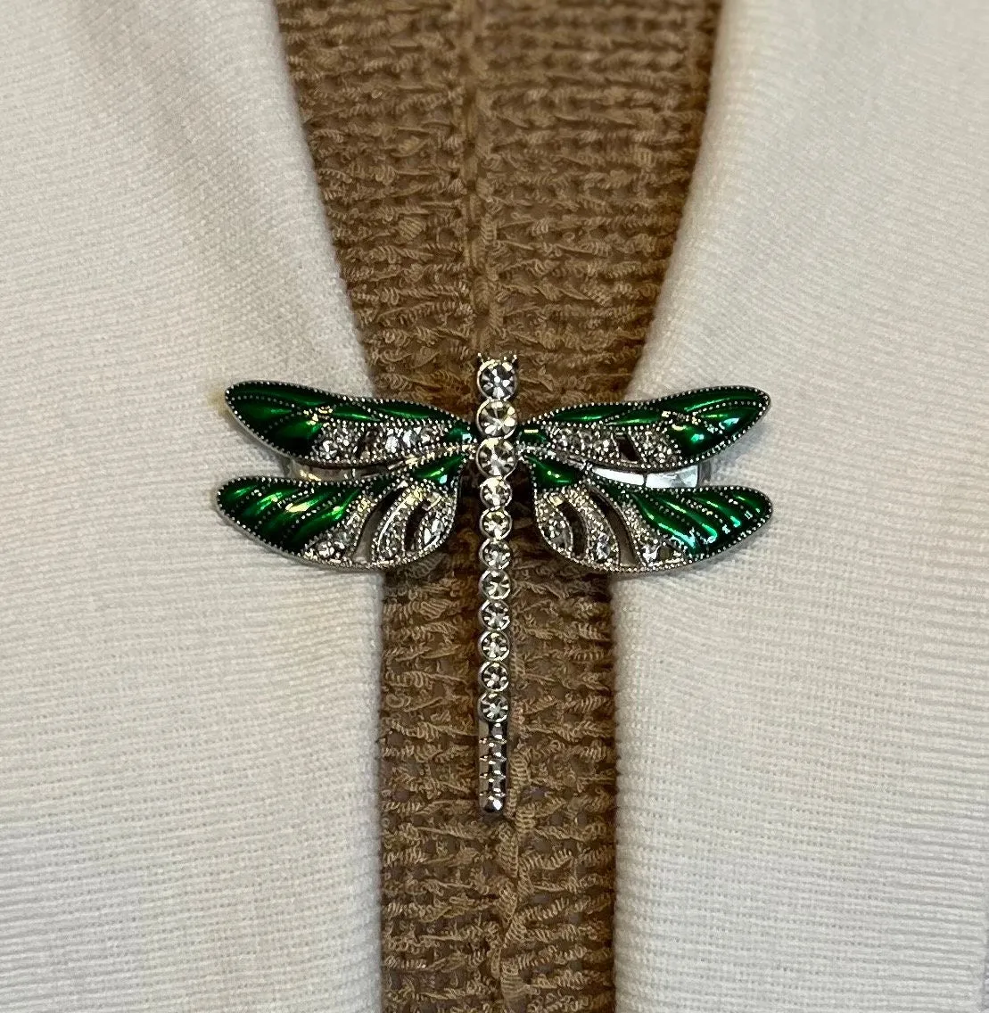 Sweater Clips Green Dragonfly Sweater Clip Dragon Fly Clips Scarf Shawl Clasp Cardigan Clasps Cosplay Clips Cloak Fasteners Gift for Her