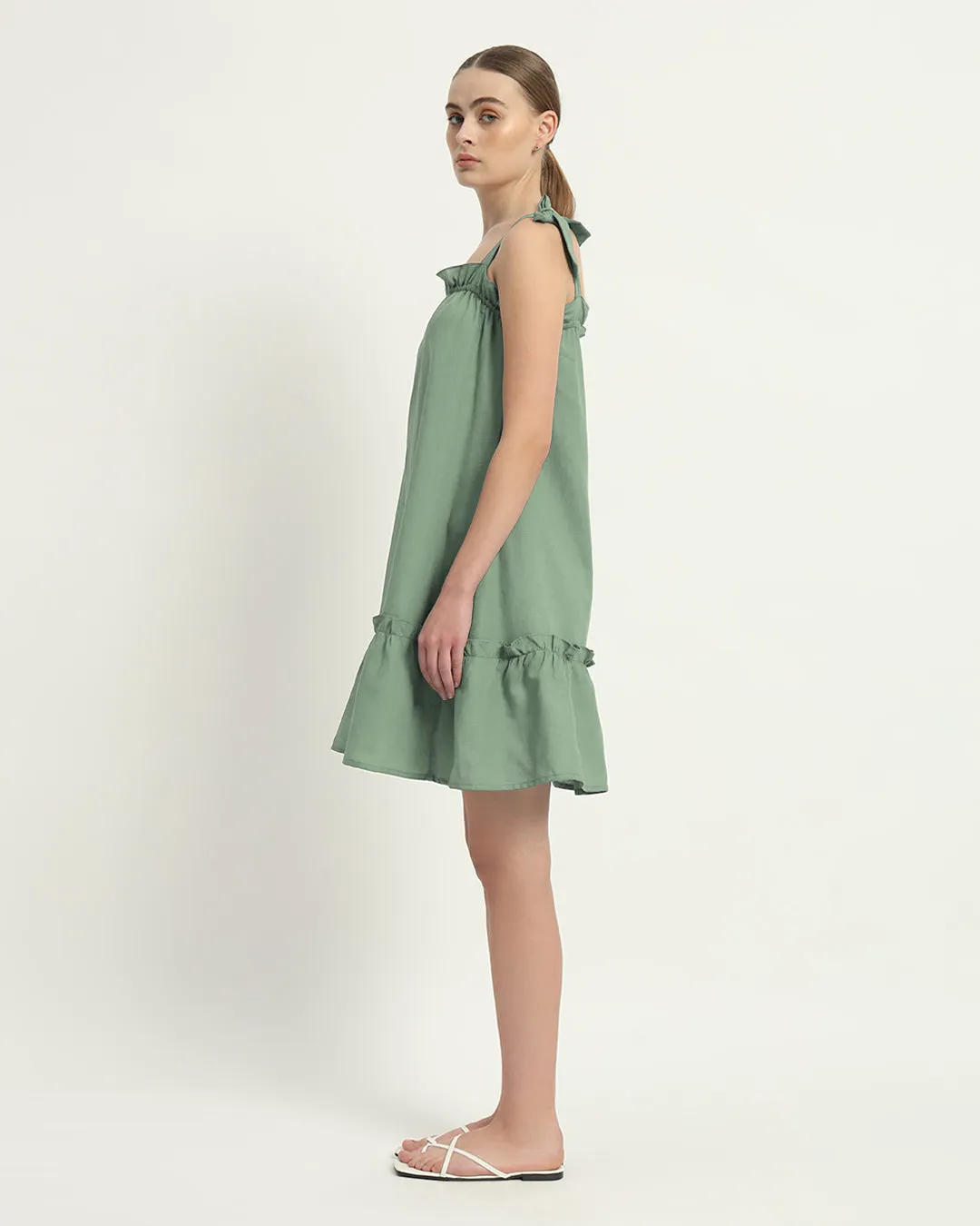 The Amalfi Mint Cotton Dress