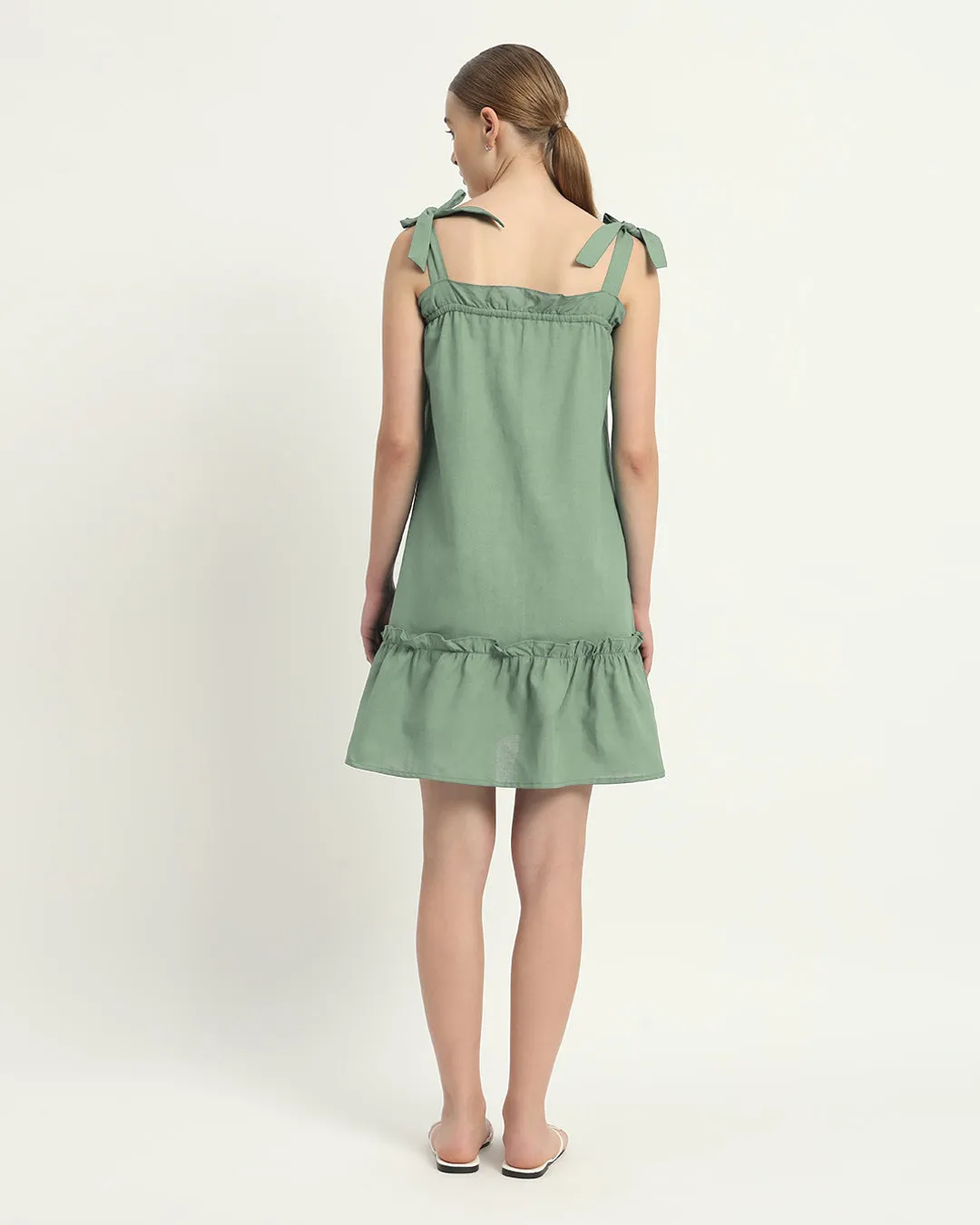 The Amalfi Mint Cotton Dress