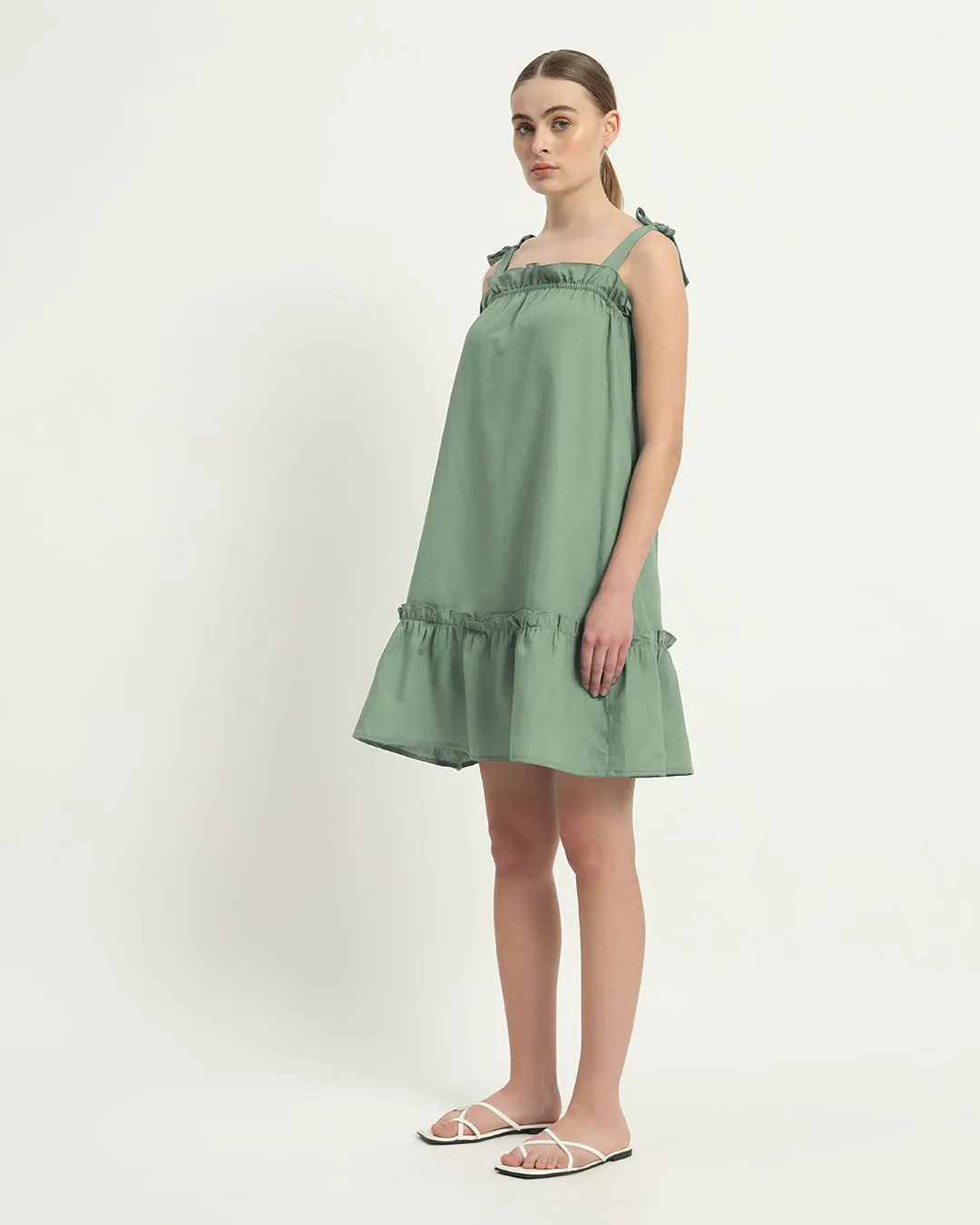 The Amalfi Mint Cotton Dress