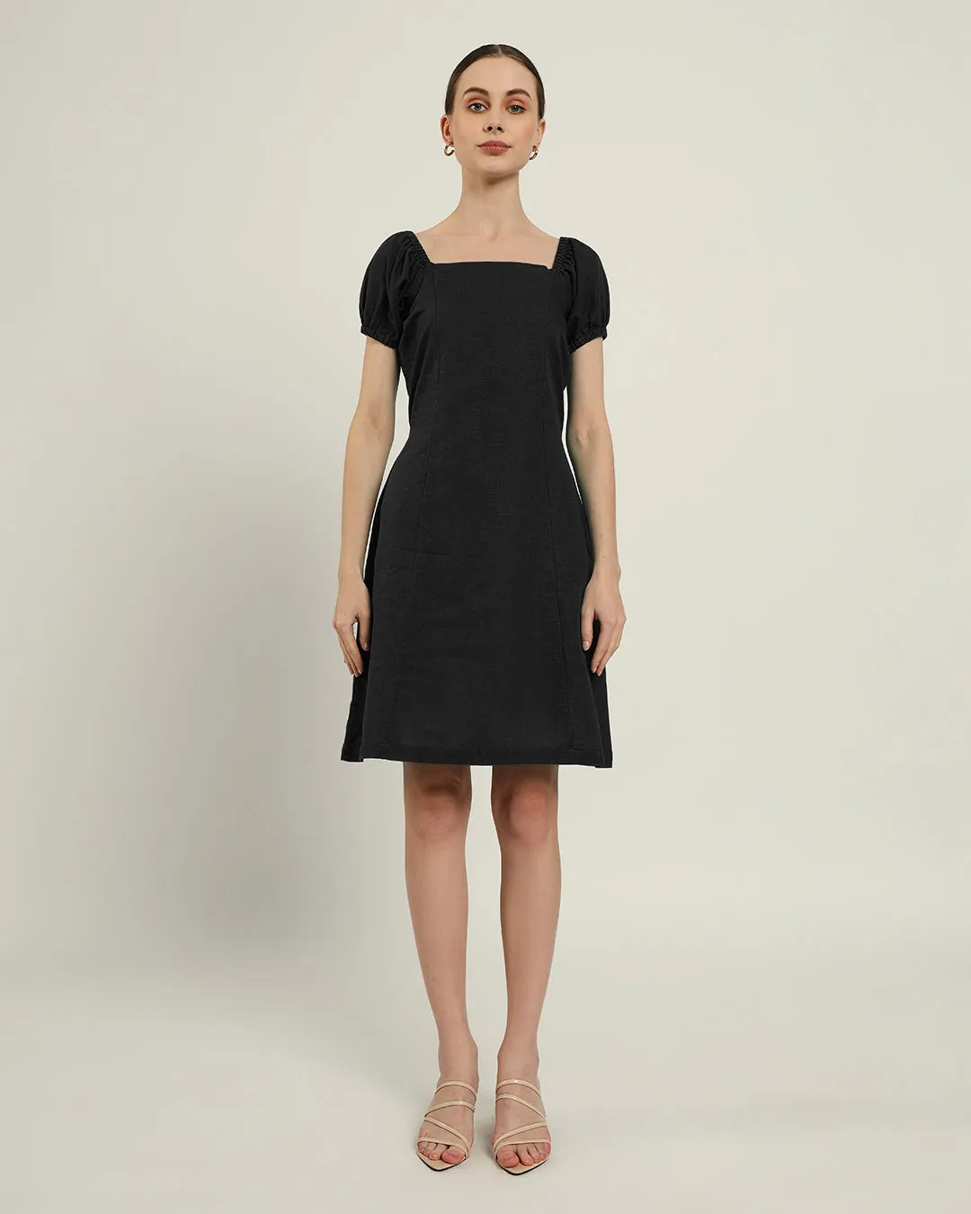 The Arar Daisy Noir Linen Dress