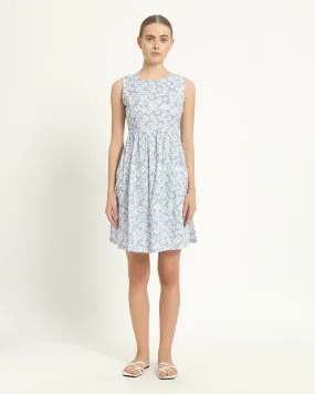 The Chania Lilac Gardenia Cotton Dress