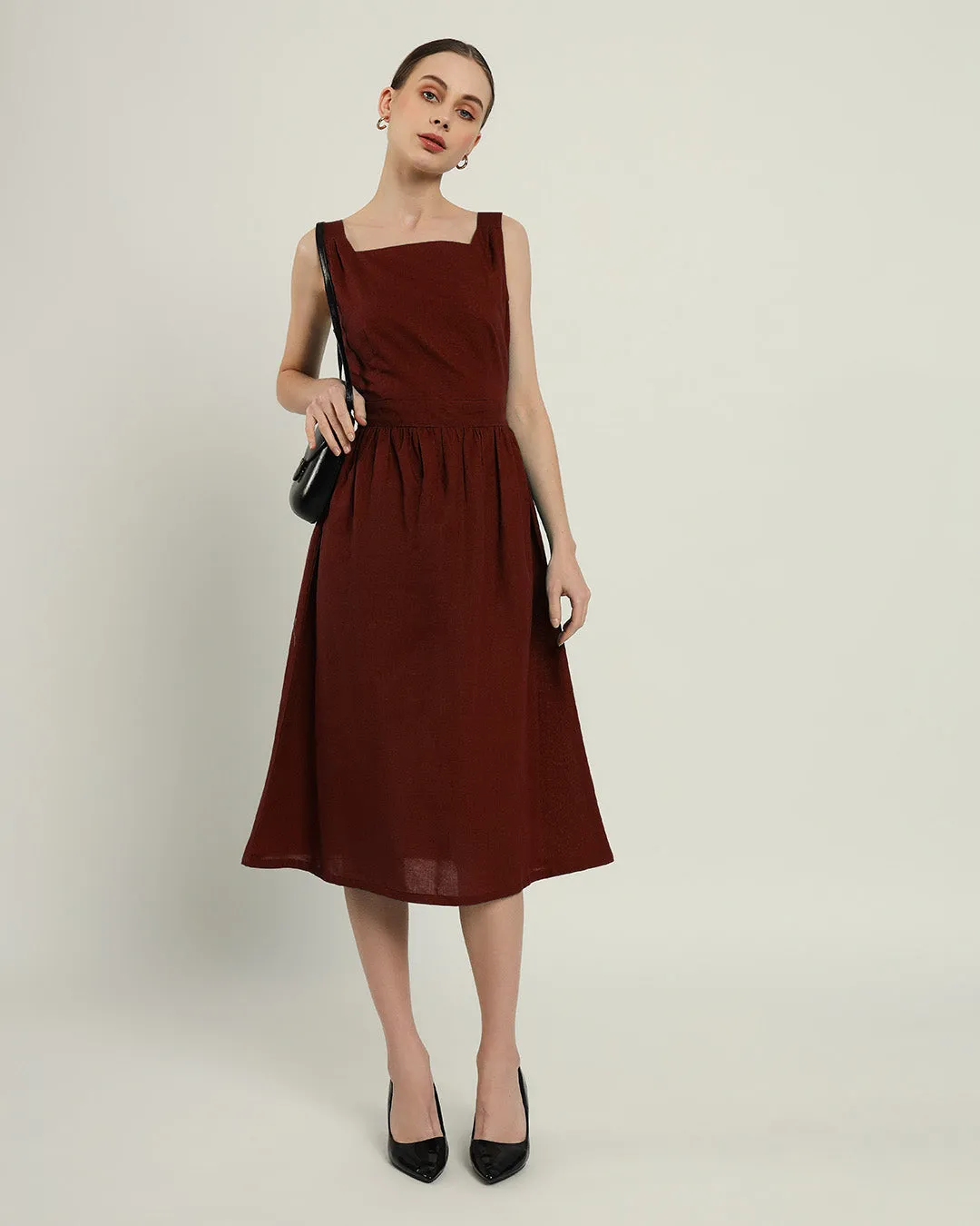 The Mihara Rouge Cotton Dress