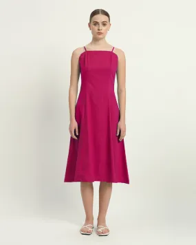 The Valatie Berry Cotton Dress