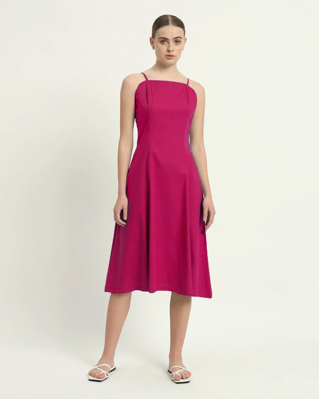 The Valatie Berry Cotton Dress