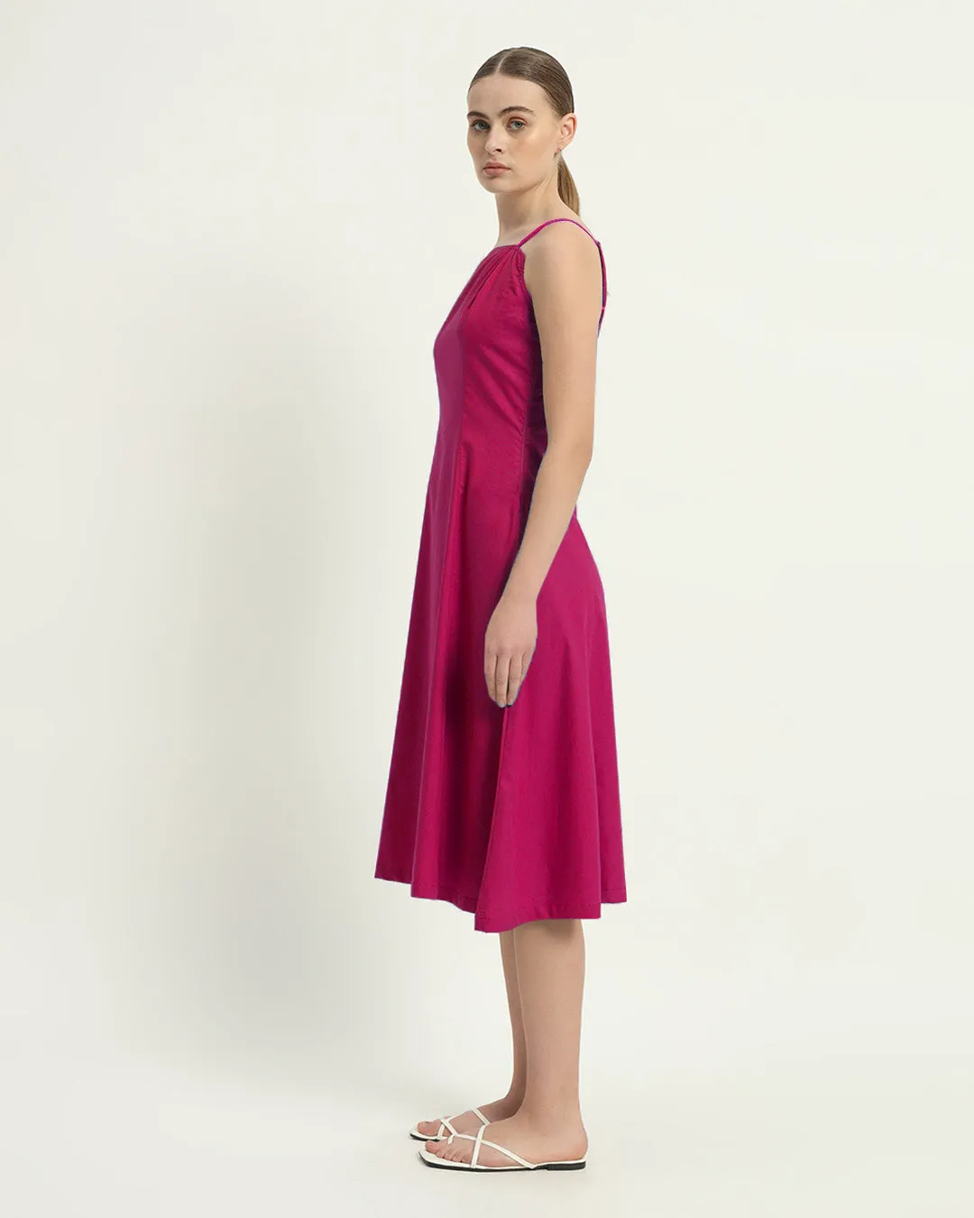 The Valatie Berry Cotton Dress