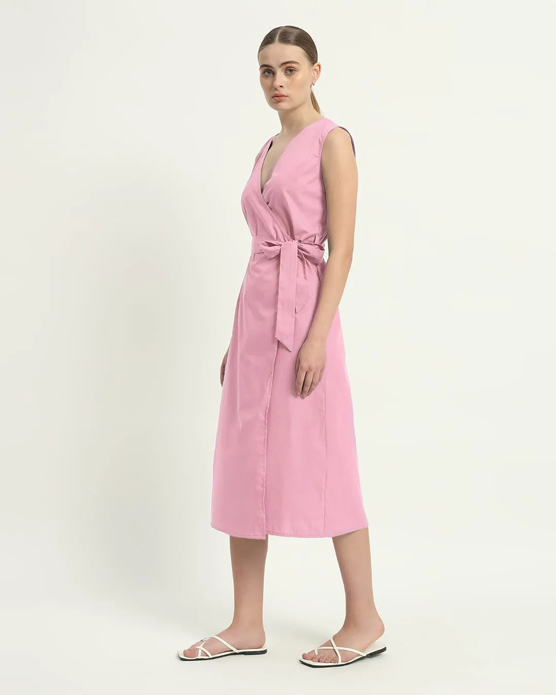 The Windsor Fondant Pink Cotton Dress