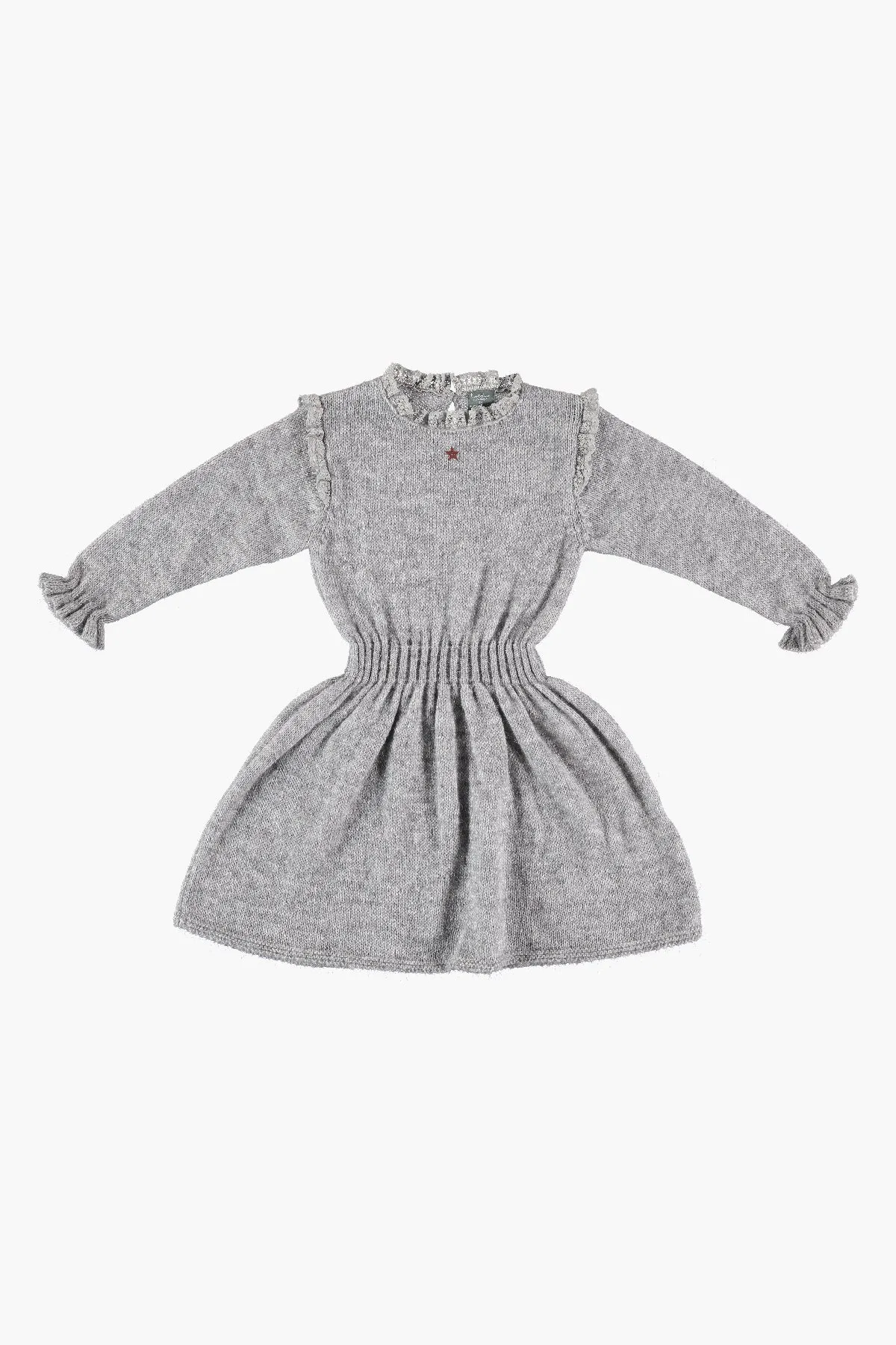 Tocoto Vintage Ruffle Knit Girls Dress