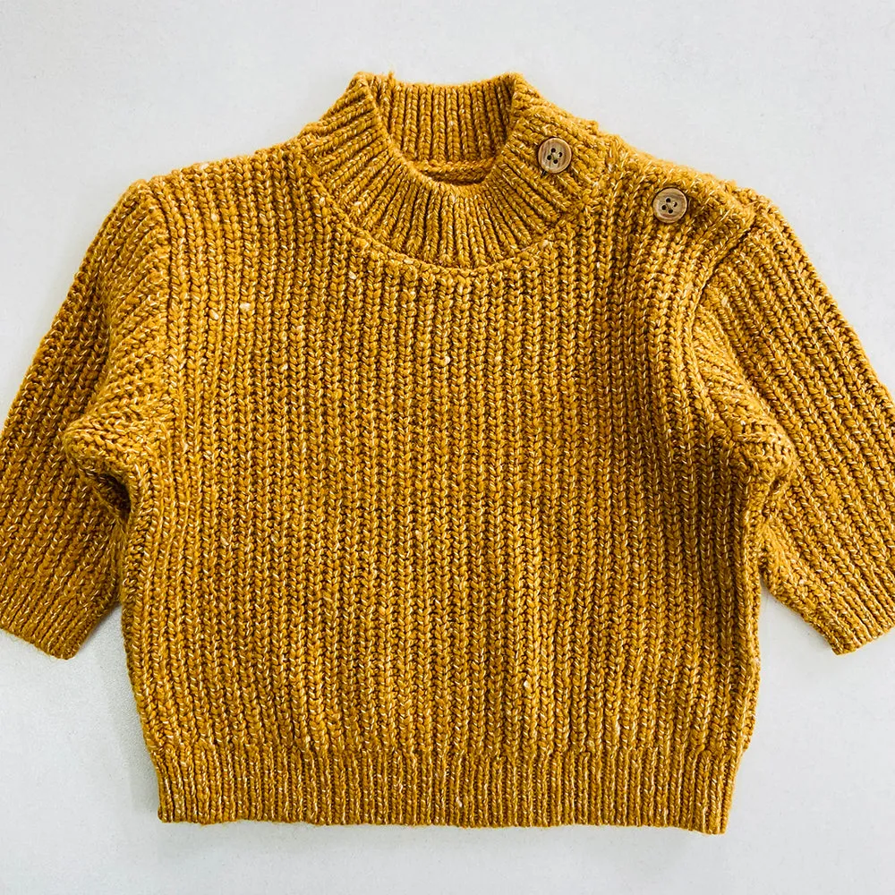 Toddler Baby Long Sleeve Knit Cotton Sweater