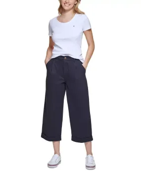 Tommy Hilfiger Wide-Leg Chino Pants