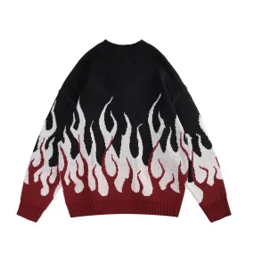 Vintage Flames Knitted Sweater