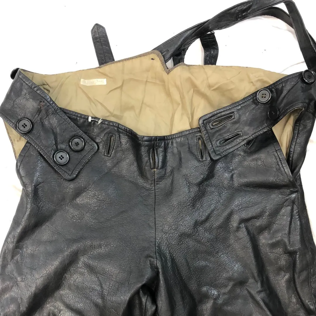 Vintage Leather Flight Pants