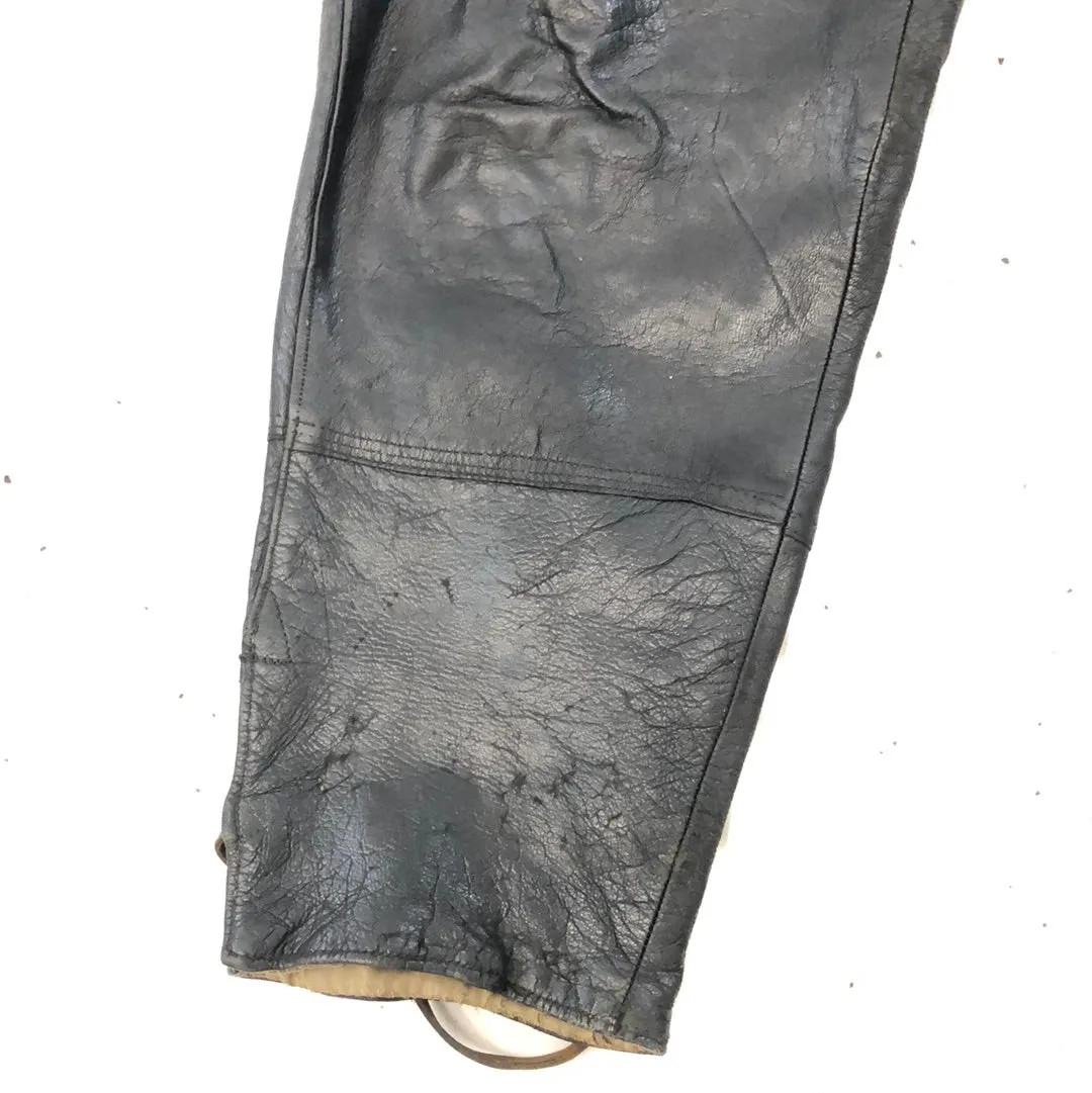 Vintage Leather Flight Pants