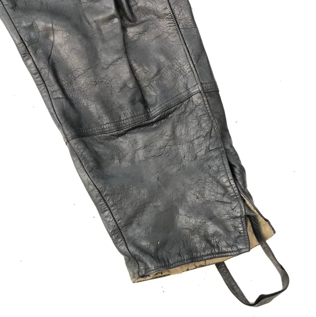 Vintage Leather Flight Pants