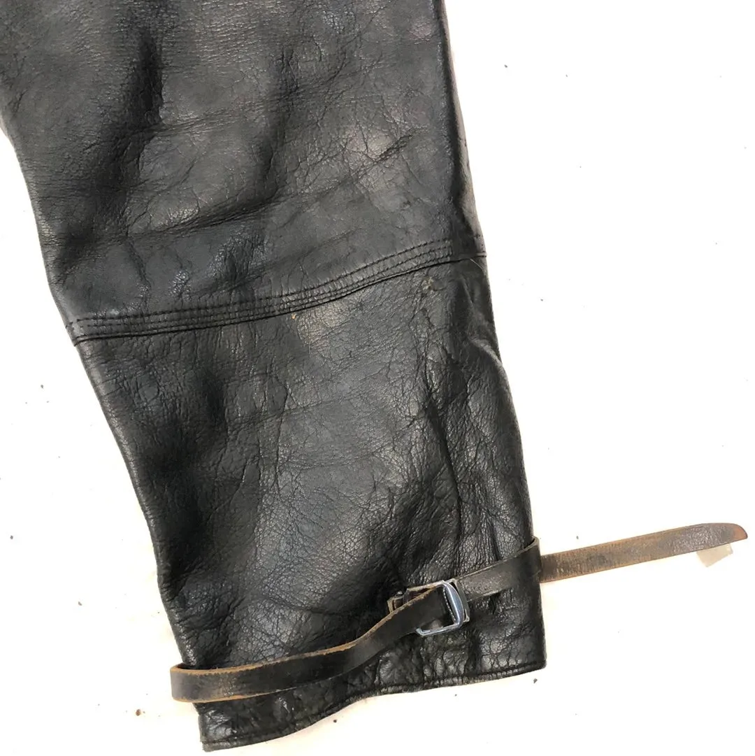 Vintage Leather Flight Pants