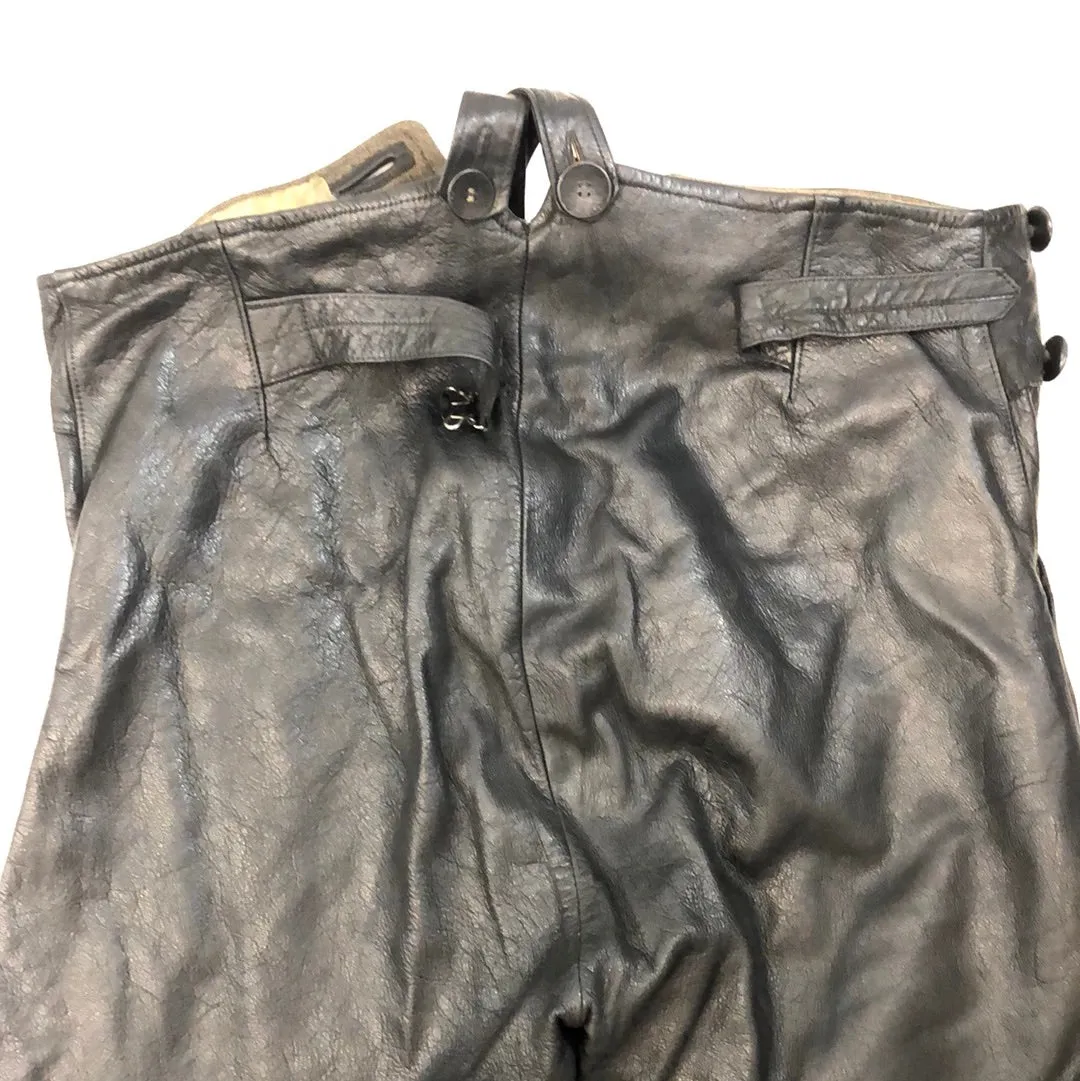 Vintage Leather Flight Pants