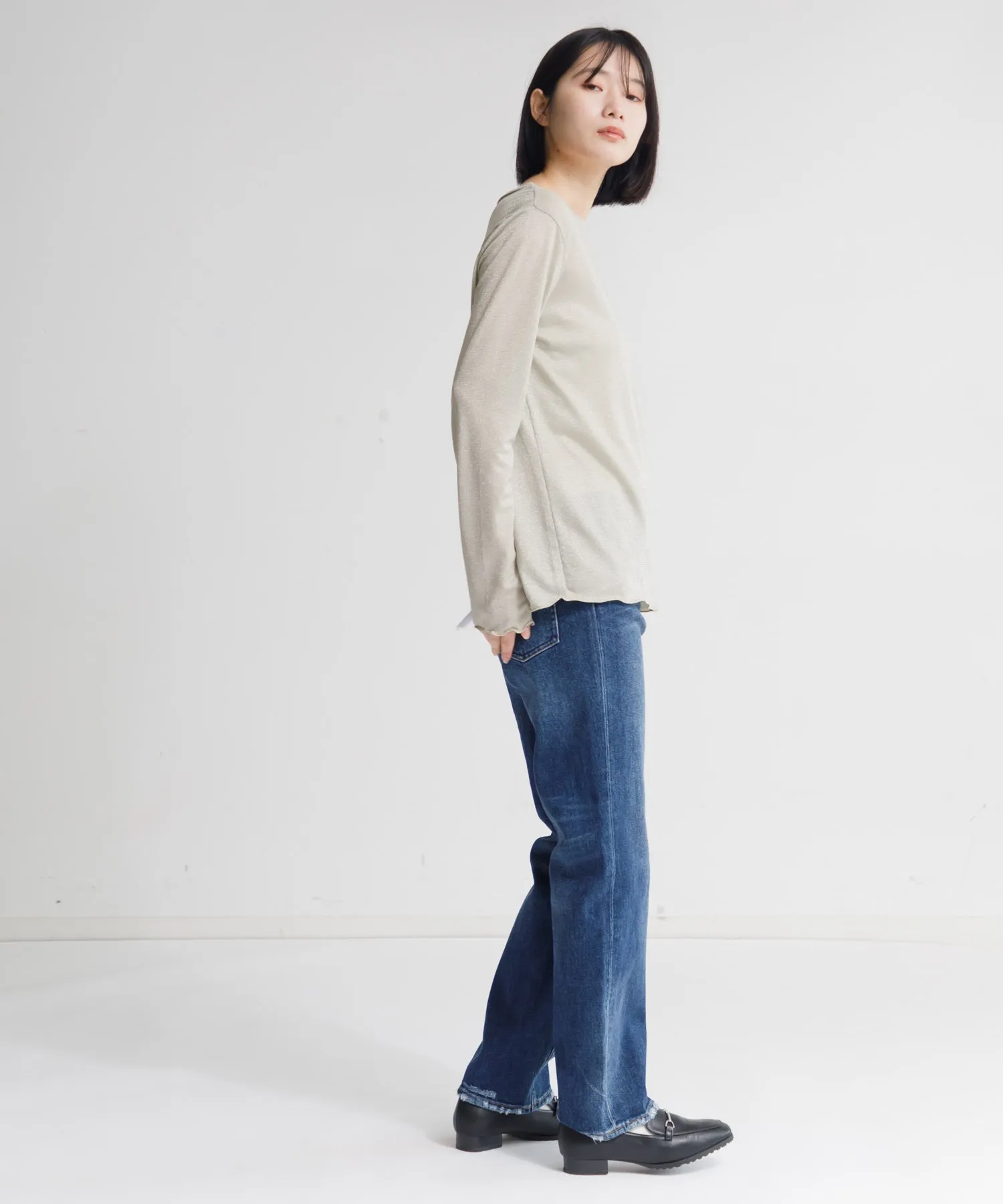 【WOMEN】Healthy denim Tallow