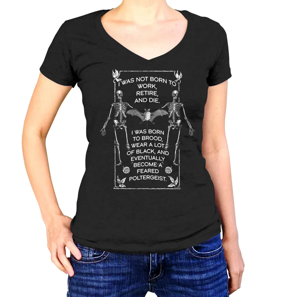 Women's Feared Poltergeist Vneck T-Shirt