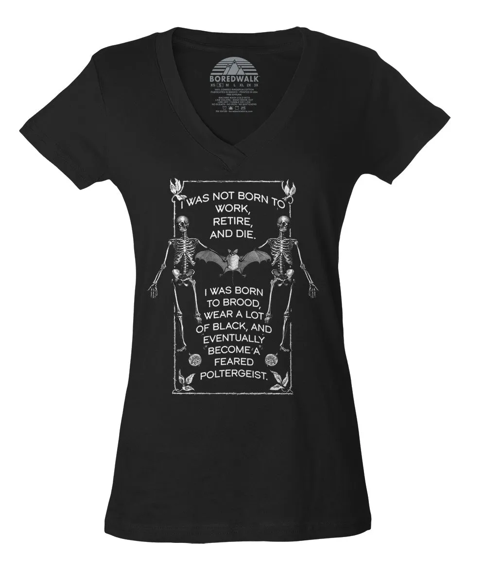 Women's Feared Poltergeist Vneck T-Shirt