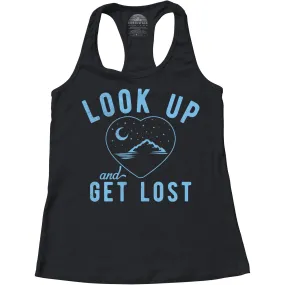 Women's Look Up and Get Lost Racerback Tank Top