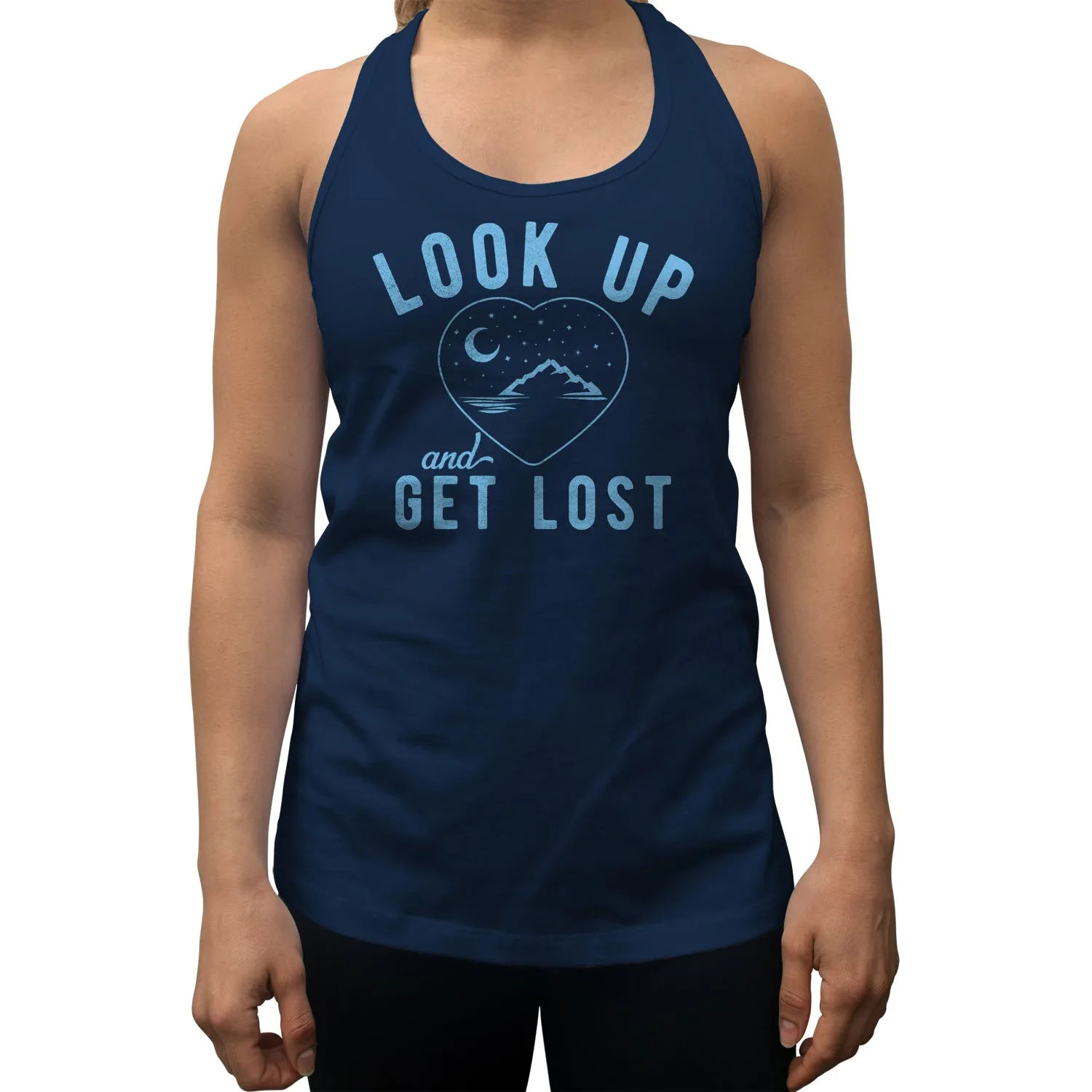 Women's Look Up and Get Lost Racerback Tank Top