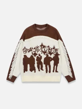 Y2K People Knit Sweater